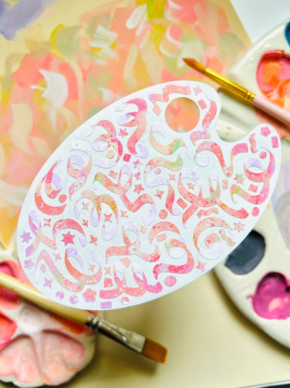 Peach Blossom | Paint Palette Sticker Sheet