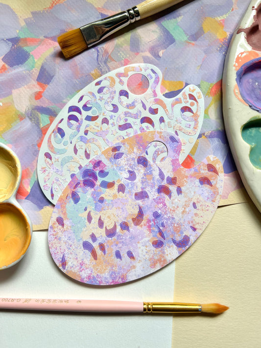 Lavender Fiesta | Paint Palette Sticker Sheet