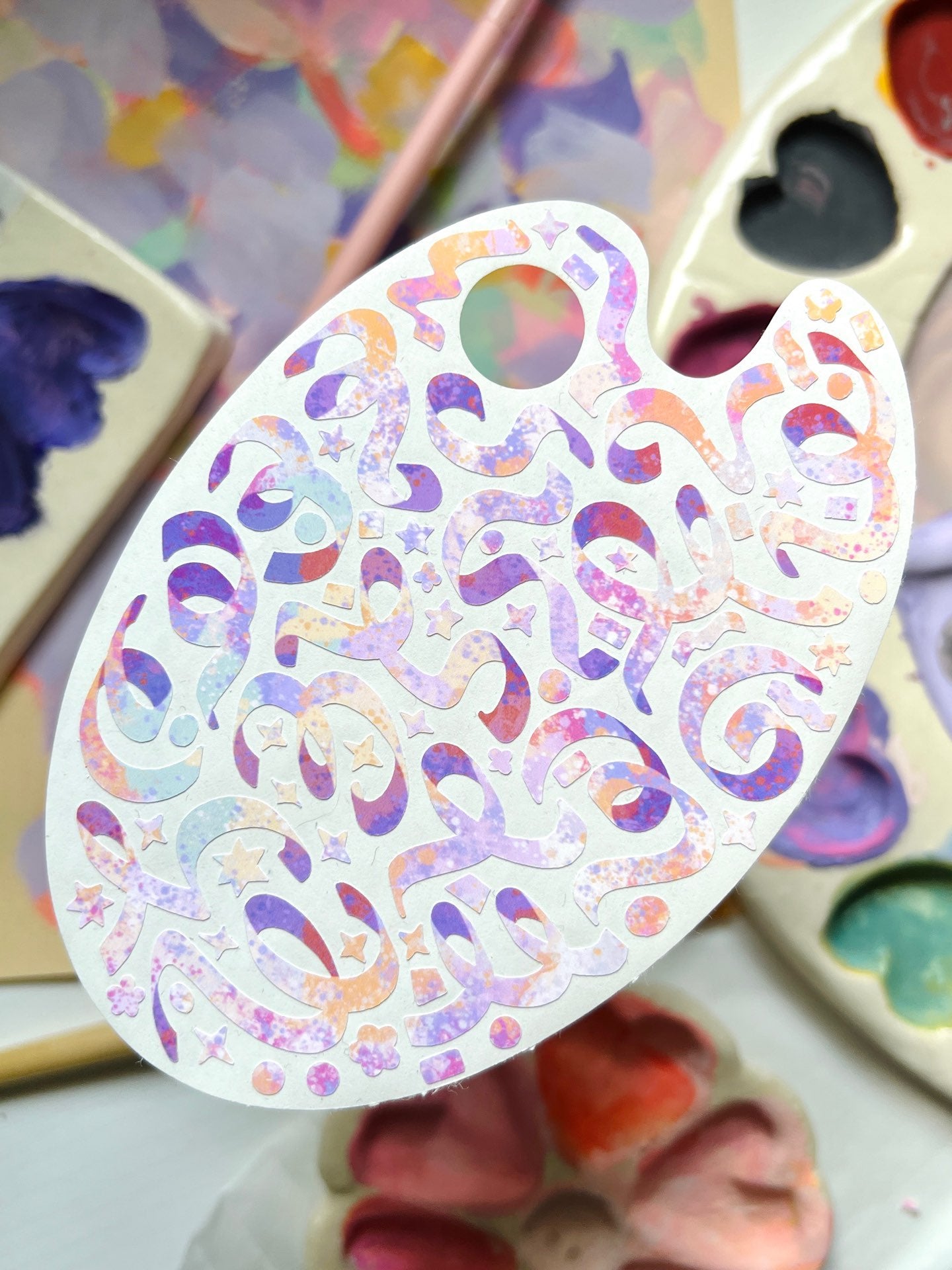 Lavender Fiesta | Paint Palette Sticker Sheet