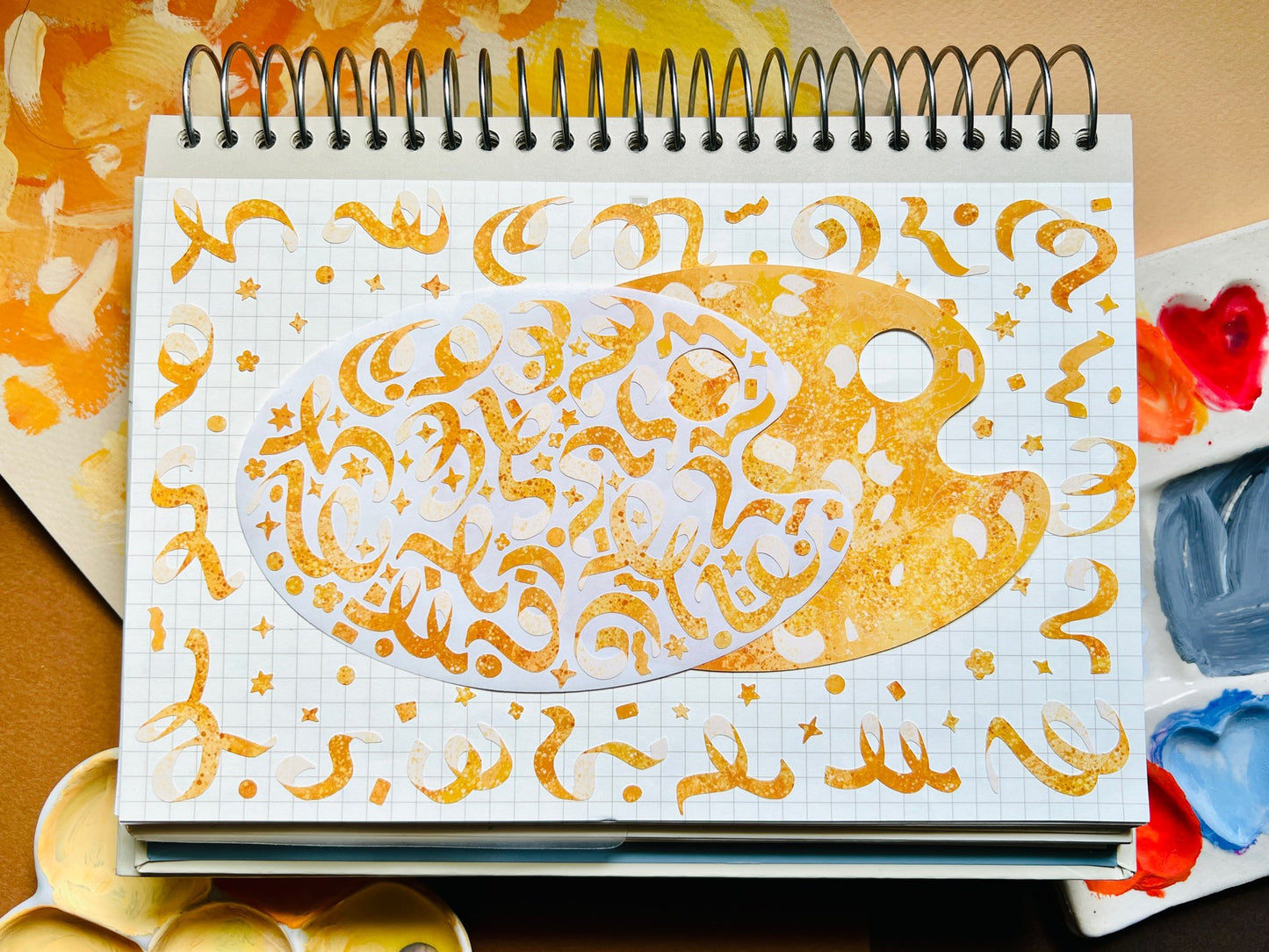 Honey Butter | Paint Palette Sticker Sheet