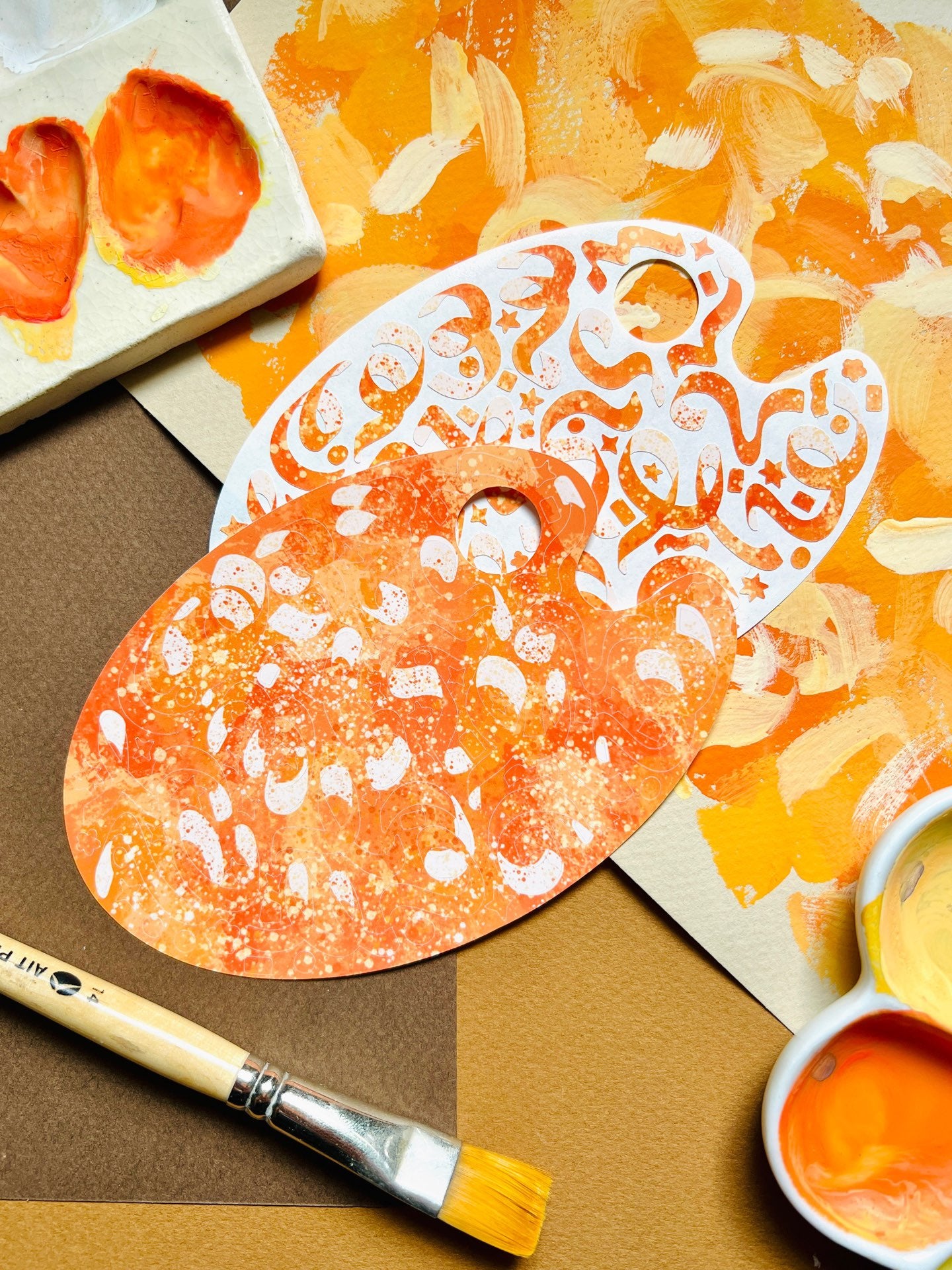 Orange Dreamsicle | Paint Palette Sticker Sheet