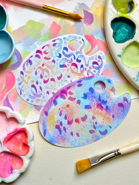 Unicorn Cake | Paint Palette Sticker Sheet